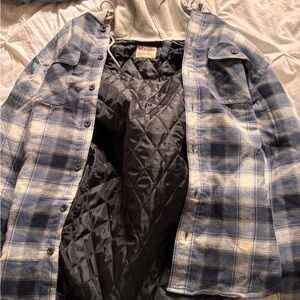 Wrangler Navy and White Checkered Jacket